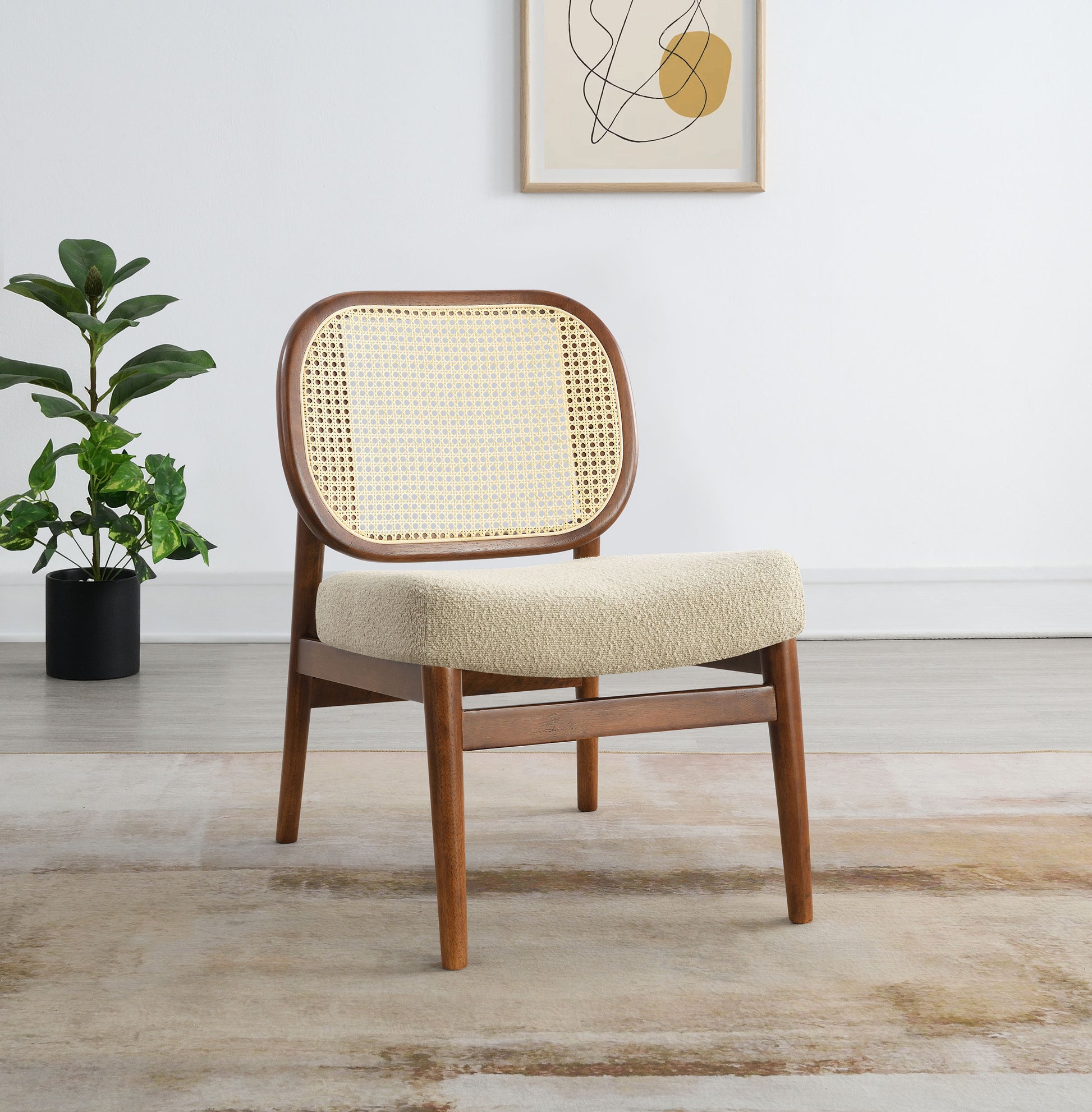 Sillón Rayo con Respaldo de Ratán
