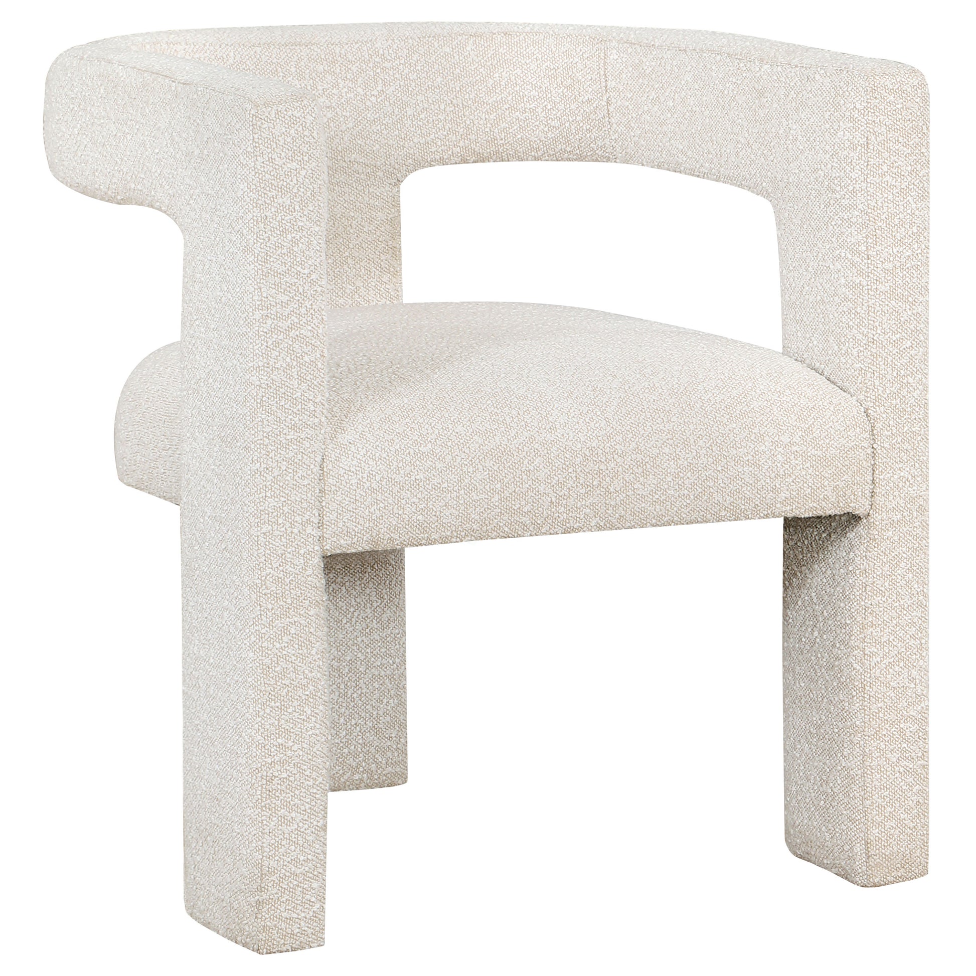 Silla Petra Tapizada en Tela Boucle
