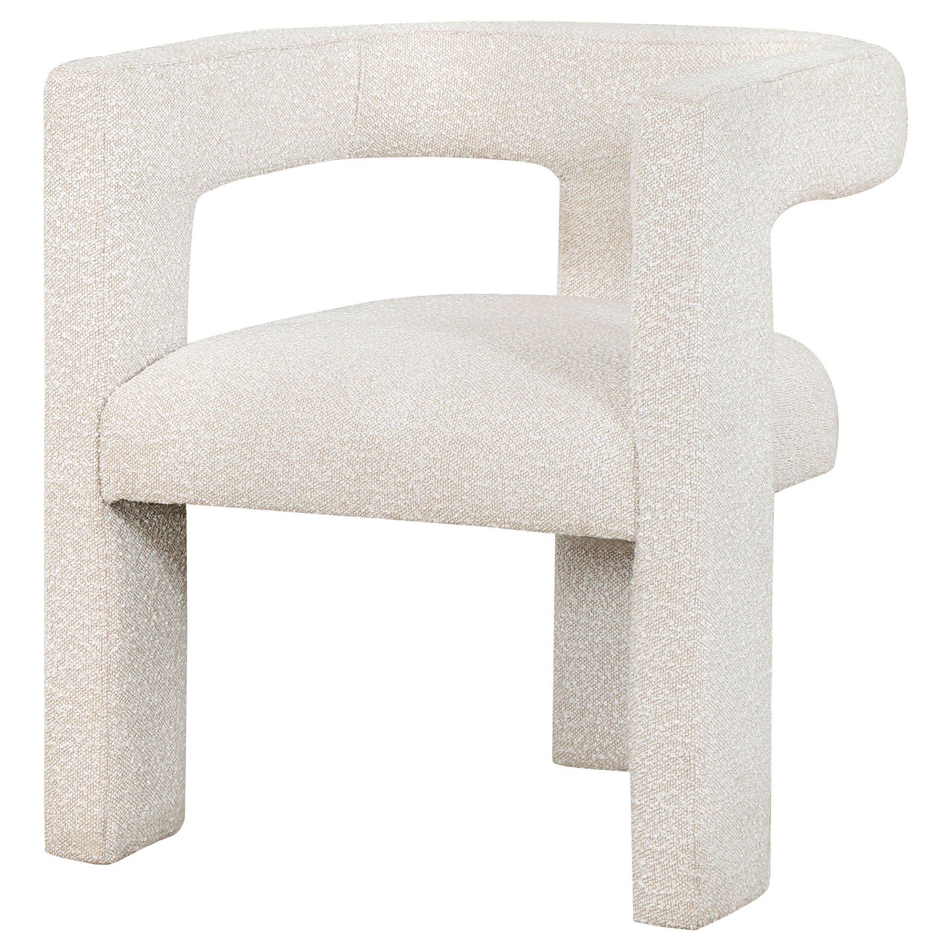 Silla Petra Tapizada en Tela Boucle