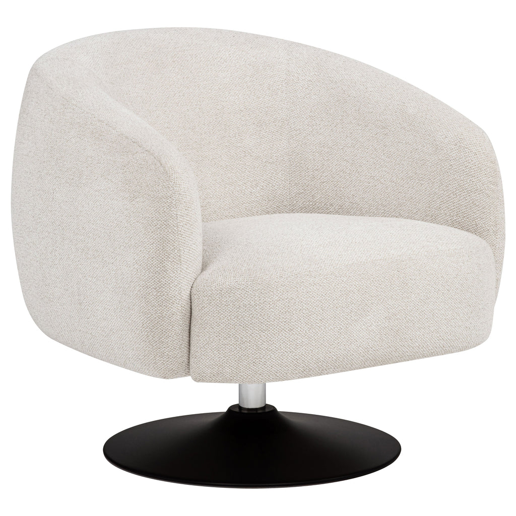 Sillón Respaldo en Forma de Barril y Base Giratoria