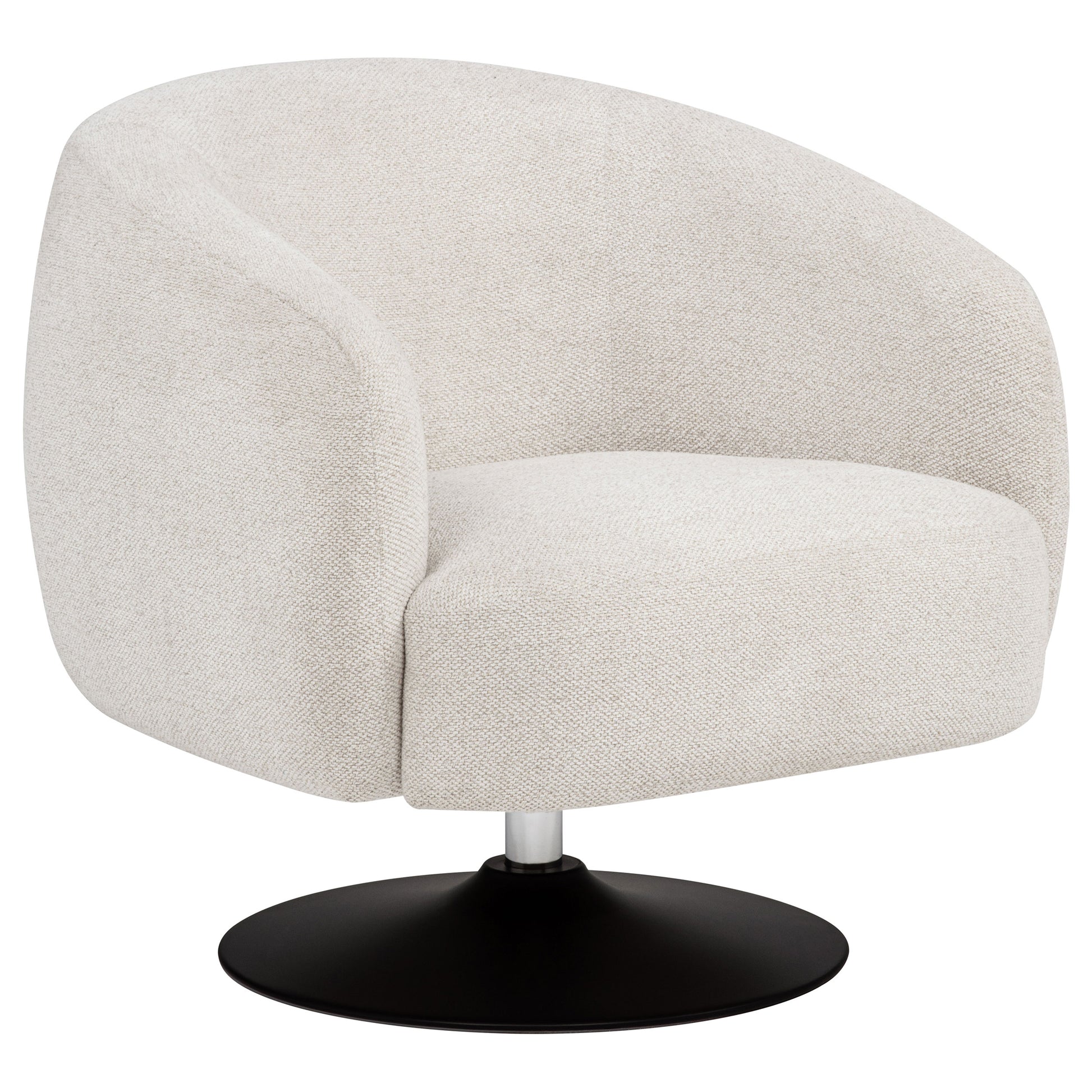 Sillón Respaldo en Forma de Barril y Base Giratoria