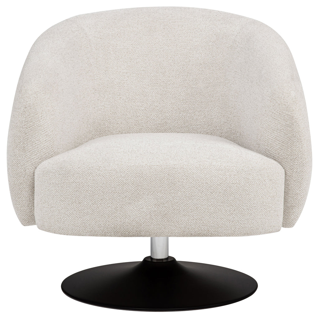 Sillón Respaldo en Forma de Barril y Base Giratoria