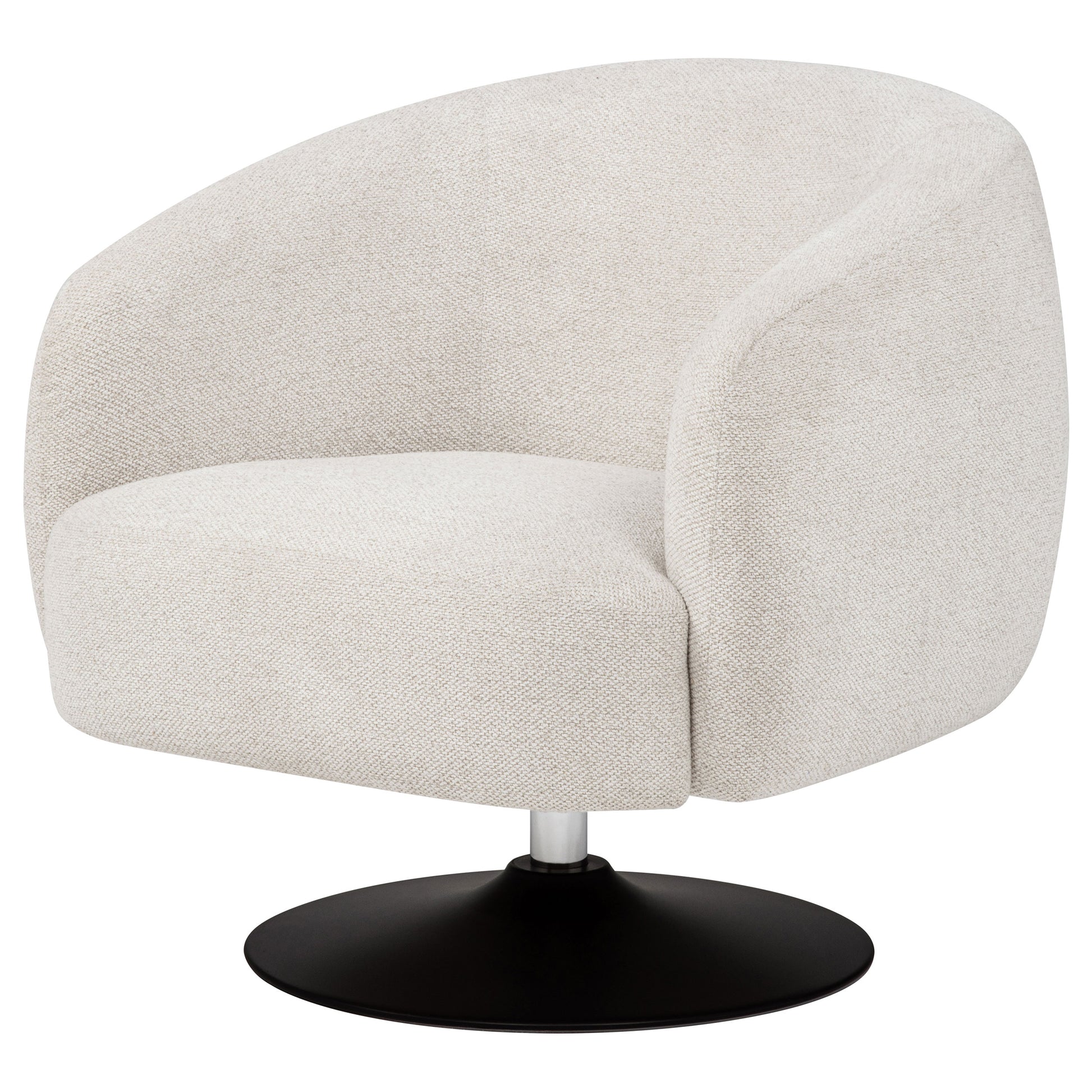 Sillón Respaldo en Forma de Barril y Base Giratoria