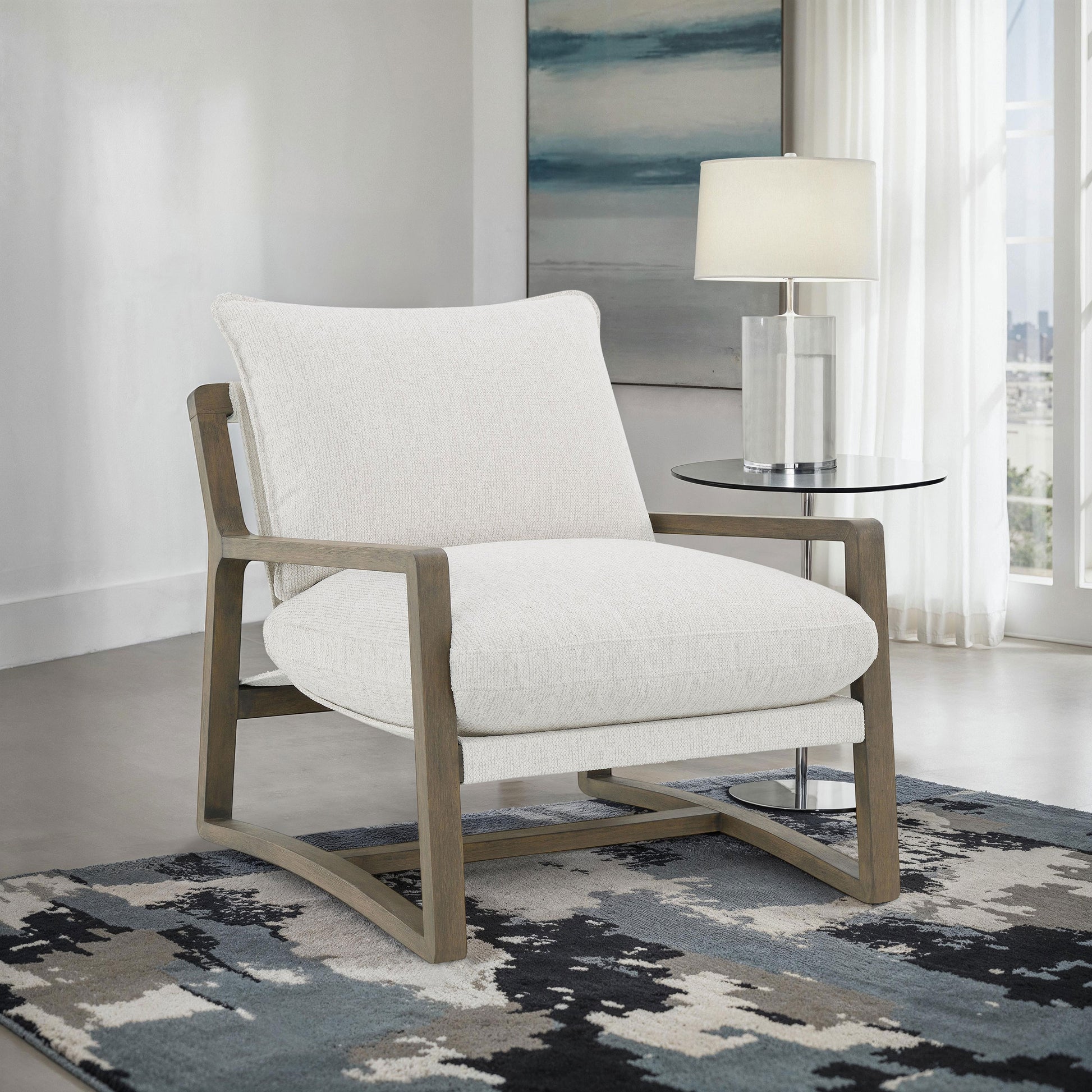 Sillón Geneva con Brazos de Madera