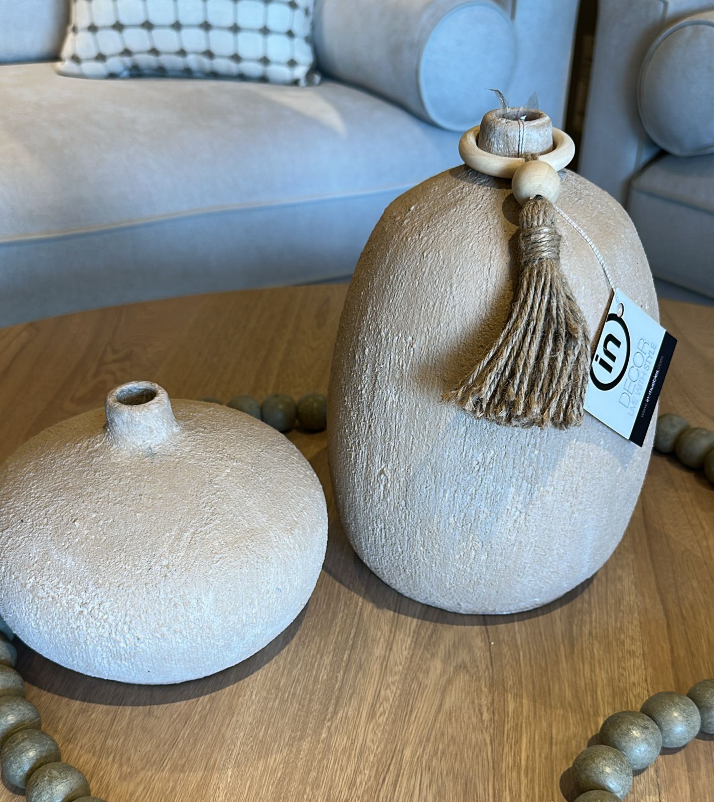 Set de Jarrones Beige