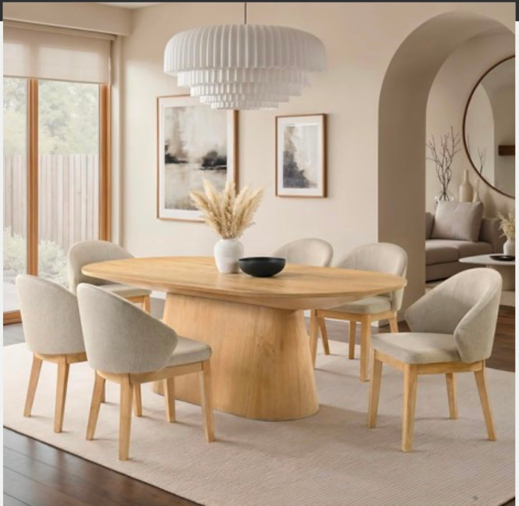 Comedor Oval Natural